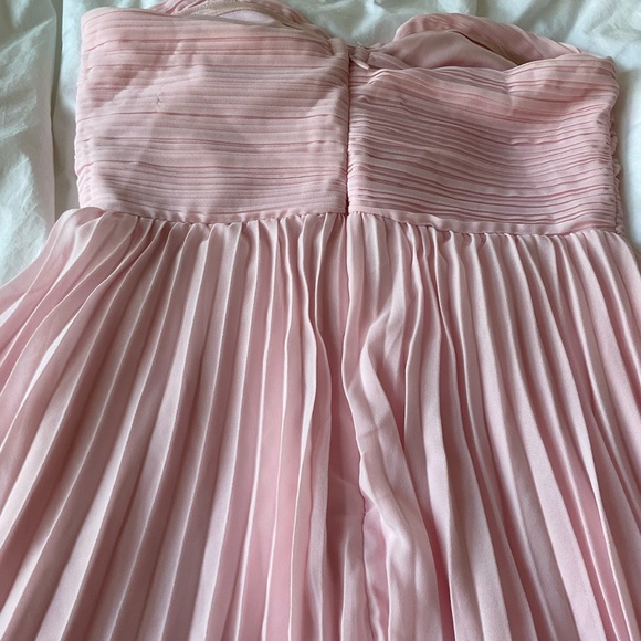 NWT Lulus | Light Pink Strapless Tiered Maxi Dress | Size S - Picture 8 of 10